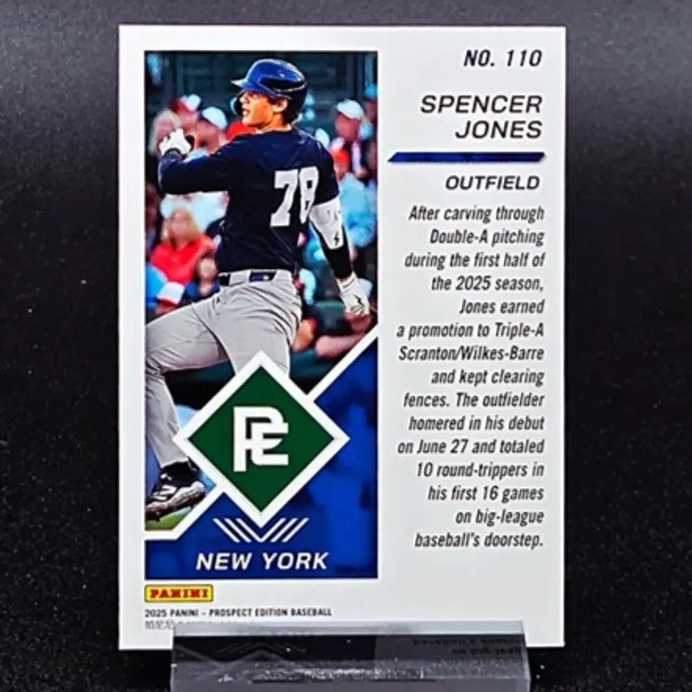 Spencer Jones Crusade Blue Ice Talisman Green New York Yankees Top Prospect
